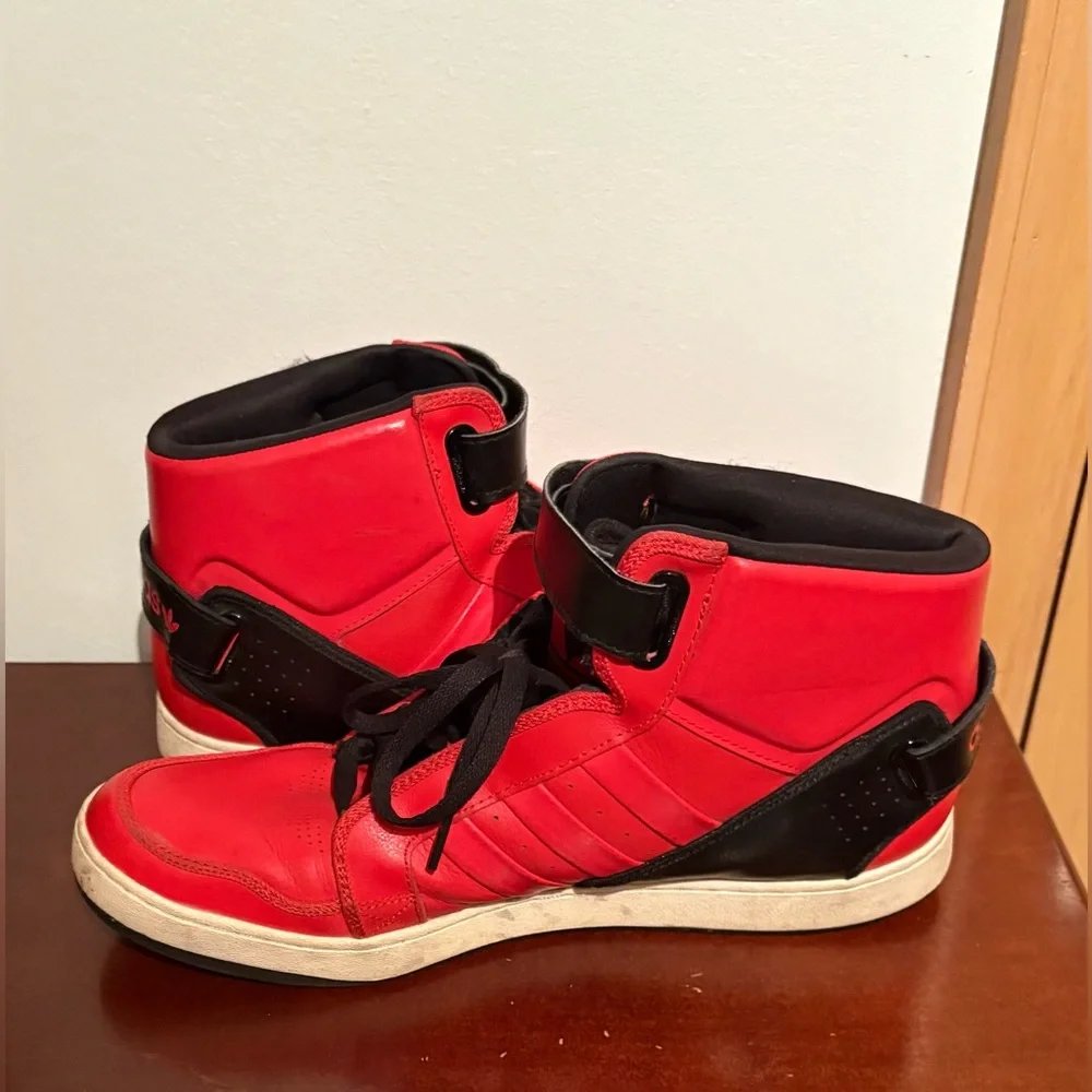2012 Adidas Originals Adi-Rise AR 3.0 Red Black Mens 13 Retro Sneakers G65867